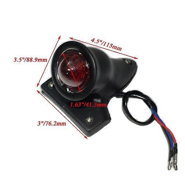 Motorcycle LED Red Rear Tail Brake Stop Light Lamp Retro Rear Taillight For Cafe Racer Chopper Bobber