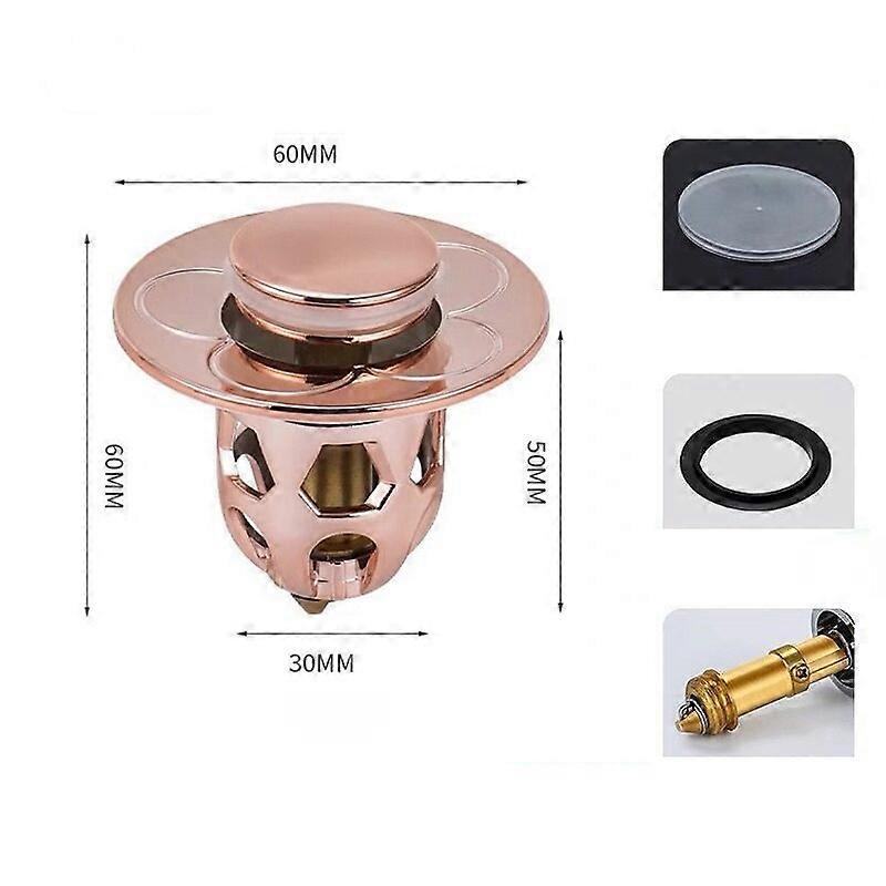 Bathroom Drain Cover Drain Stopper Pop-Up Bounce Core Basin Drain Filter Valve Hair Catcher Shower Sink Strainer Bath StopperCraft Pipe Cleaners