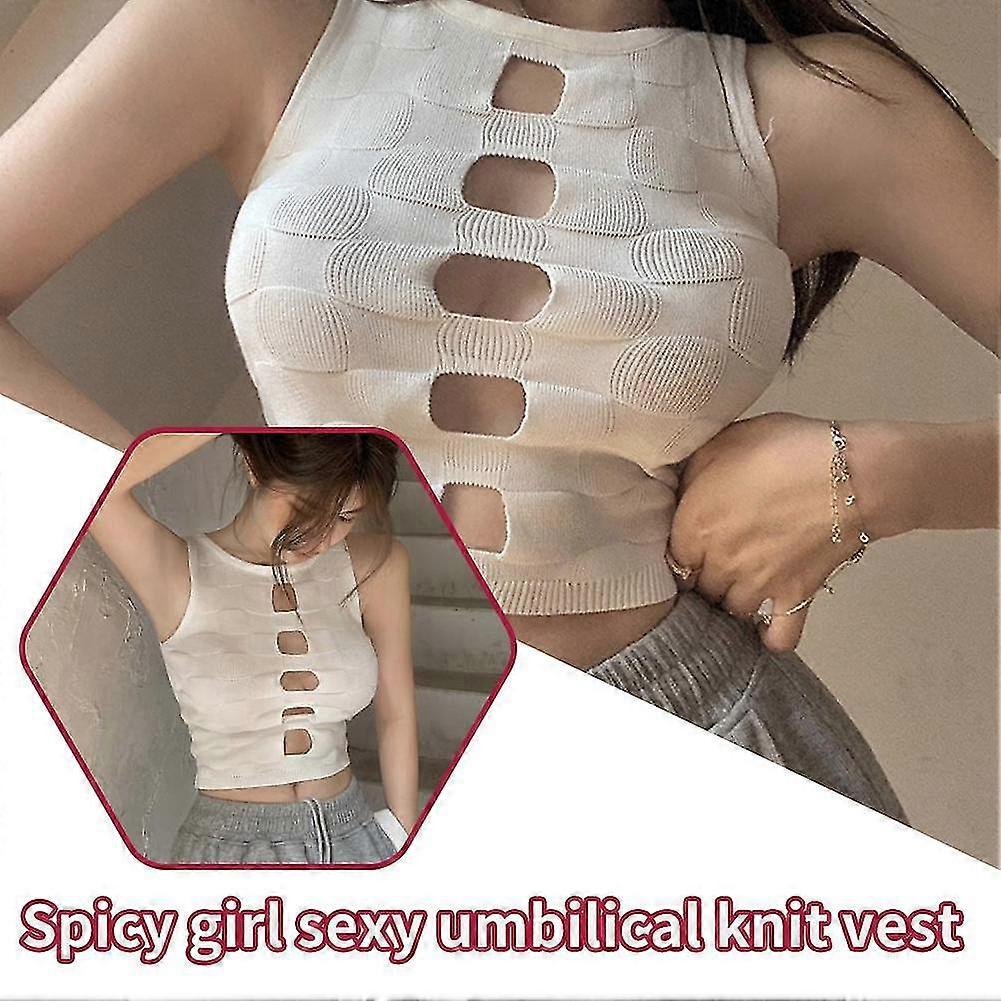 Women's Summer Camisole Sexy Midriff-baring Knitted Vest