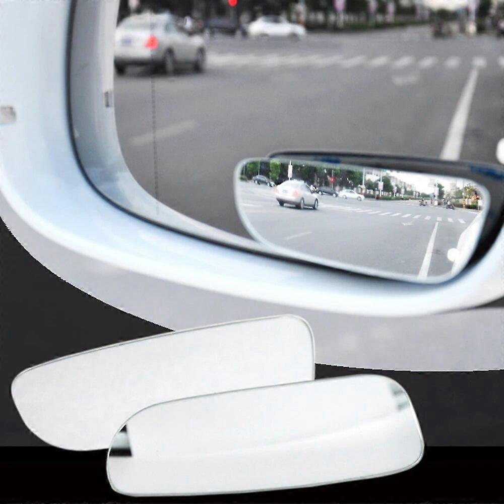 2Pcs Car Arc Wide-angle Rearview Mirror Clear Slim Blind Spot Reversing Glass Convex Rear View Mirror Parking Mirror for SUV CarMotor Vehicle Mirrors