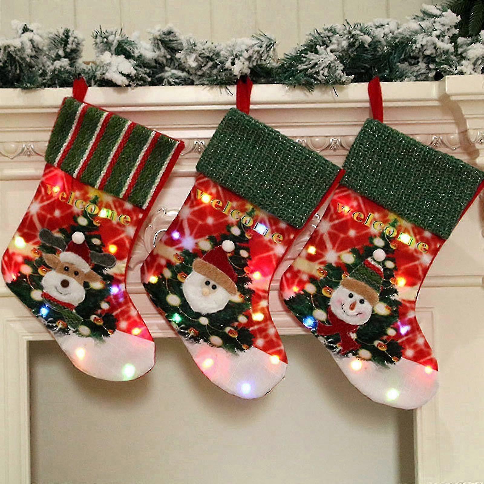 Light Up Christmas Socks