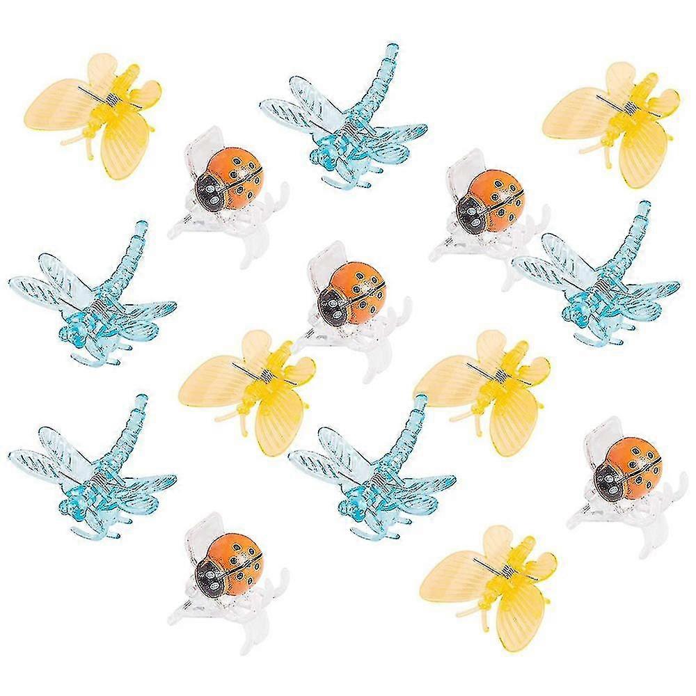 90 Pcs Butterfly Orchid Clips Ladybug Compatible With Supporting Vine Garden