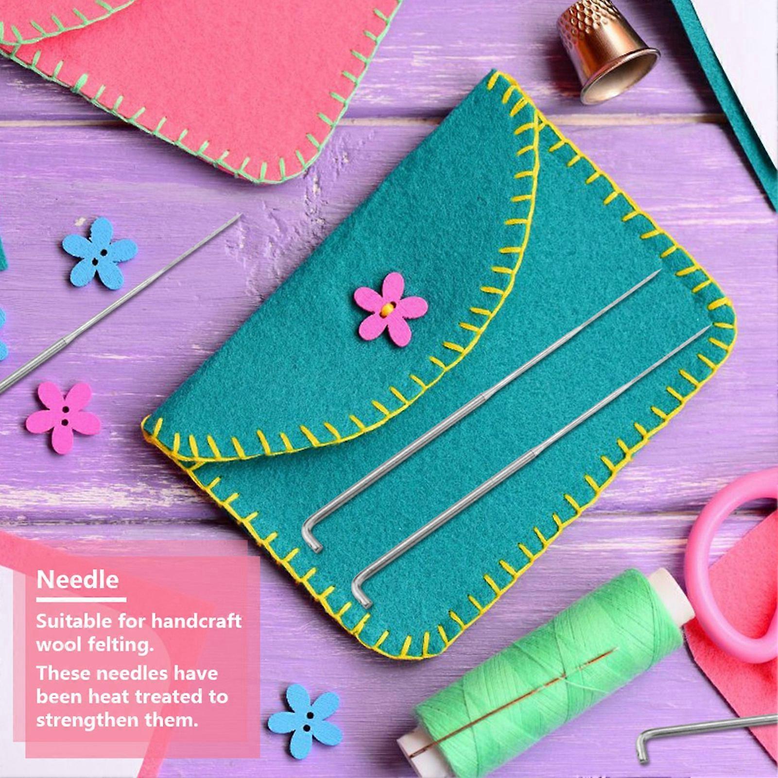 100Pcs Handcraft Wool Felting Needles Kits Set Handmade Tool Accessories(L)