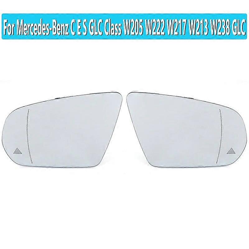 Suitable For Mercedes-Benz C E S GLC Class W205 W222 W217 W213 W238 GLC 2015-2019 Replacement Heated Blind Spot Warning Rear Mirror Glass
