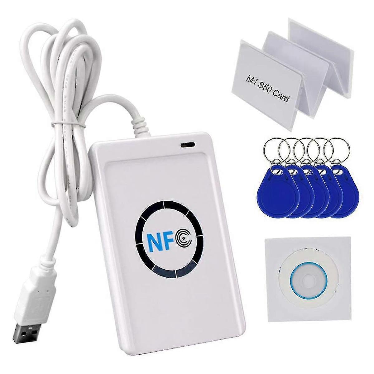 Acr122u 13.56mhz Rfid Copier Contactless Smart Card Reader Writer Nfc Programmer W/usb Cable, , 5x{jkw}