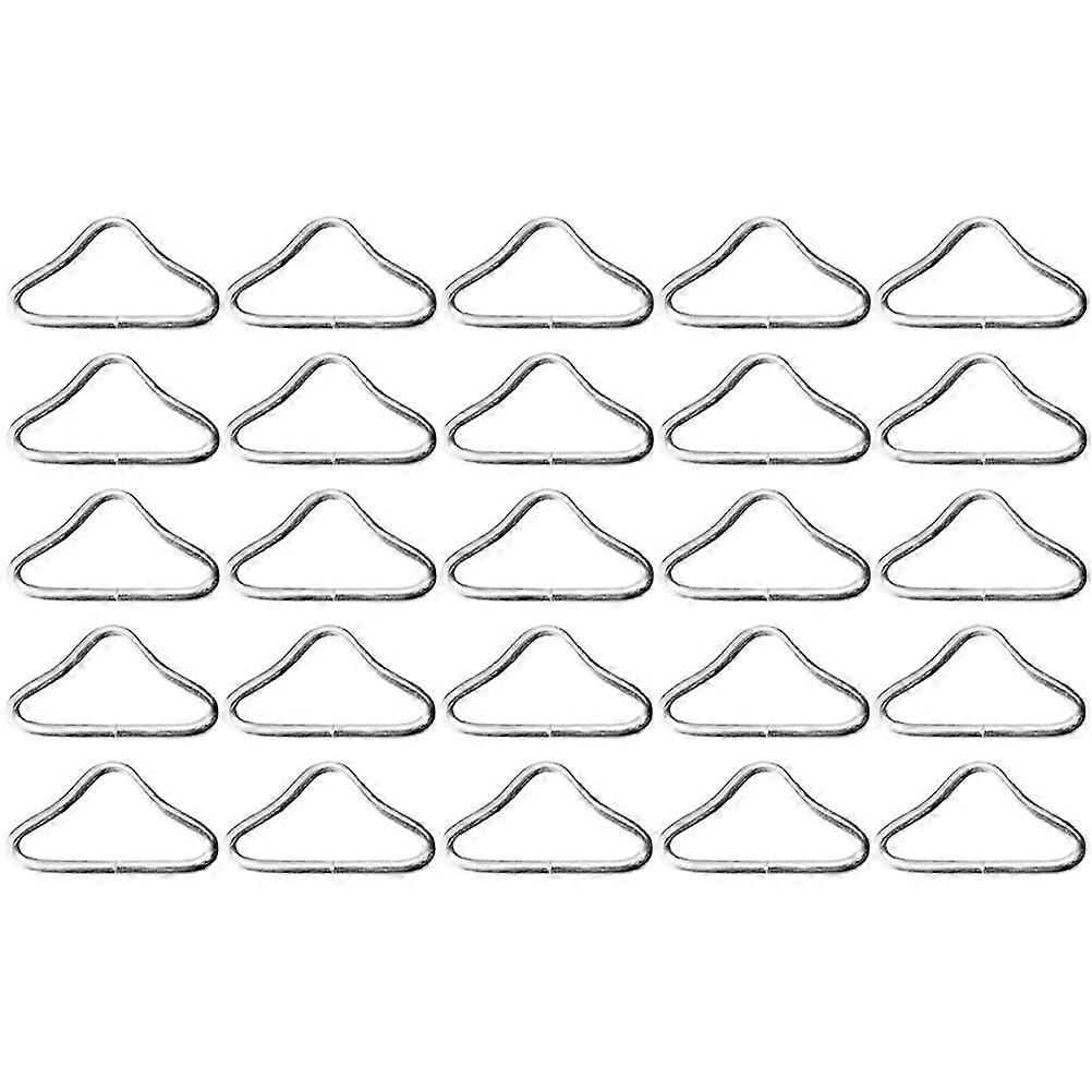 30pcs Trampoline Triangle Buckles Metal Triangle Ring Buckles Triangle Ring Connectors Webbing Clasps