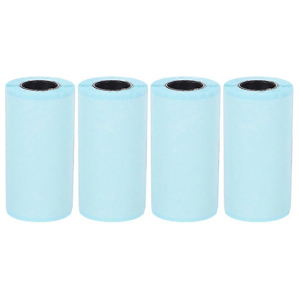 4 Rolls of Thermal Labels Self Adhesive Thermal Printer Stickers Name Tag Mini Thermal Printer Sticker
