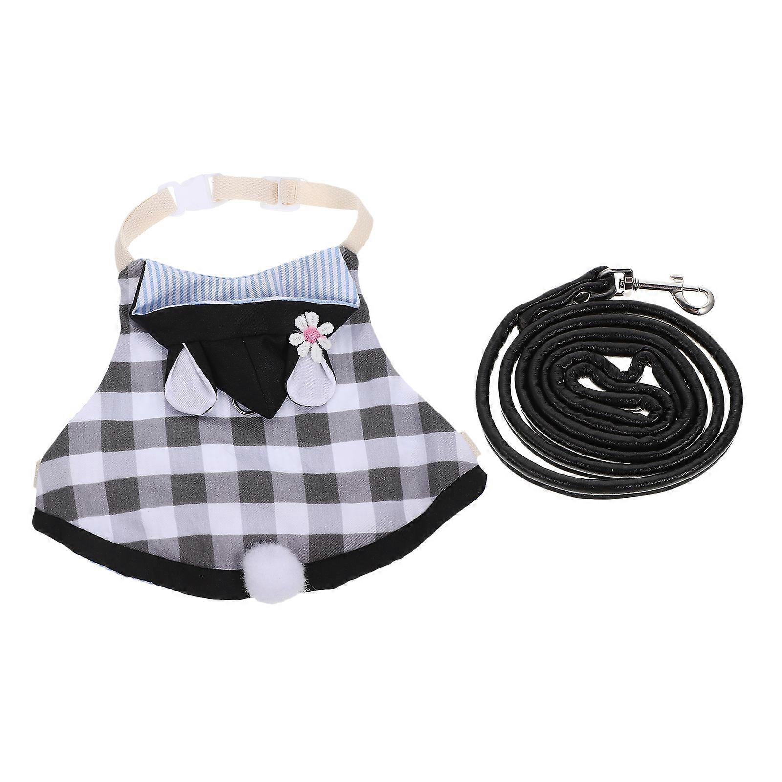 1 Set Rabbit Garment Bunny Harness Kit Rabbit Costume leash Rabbit Leash Clothes