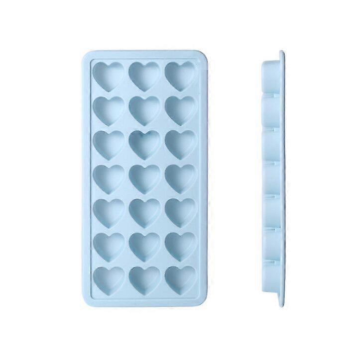 Heart-shaped silicone ice mold with lid