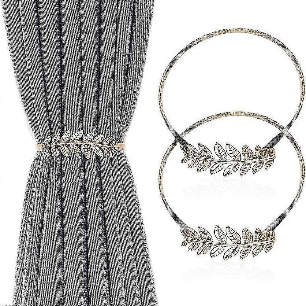 2個のカーテンタイバックカーテンクリップのカーテンホルダー合金カーテンホルダー