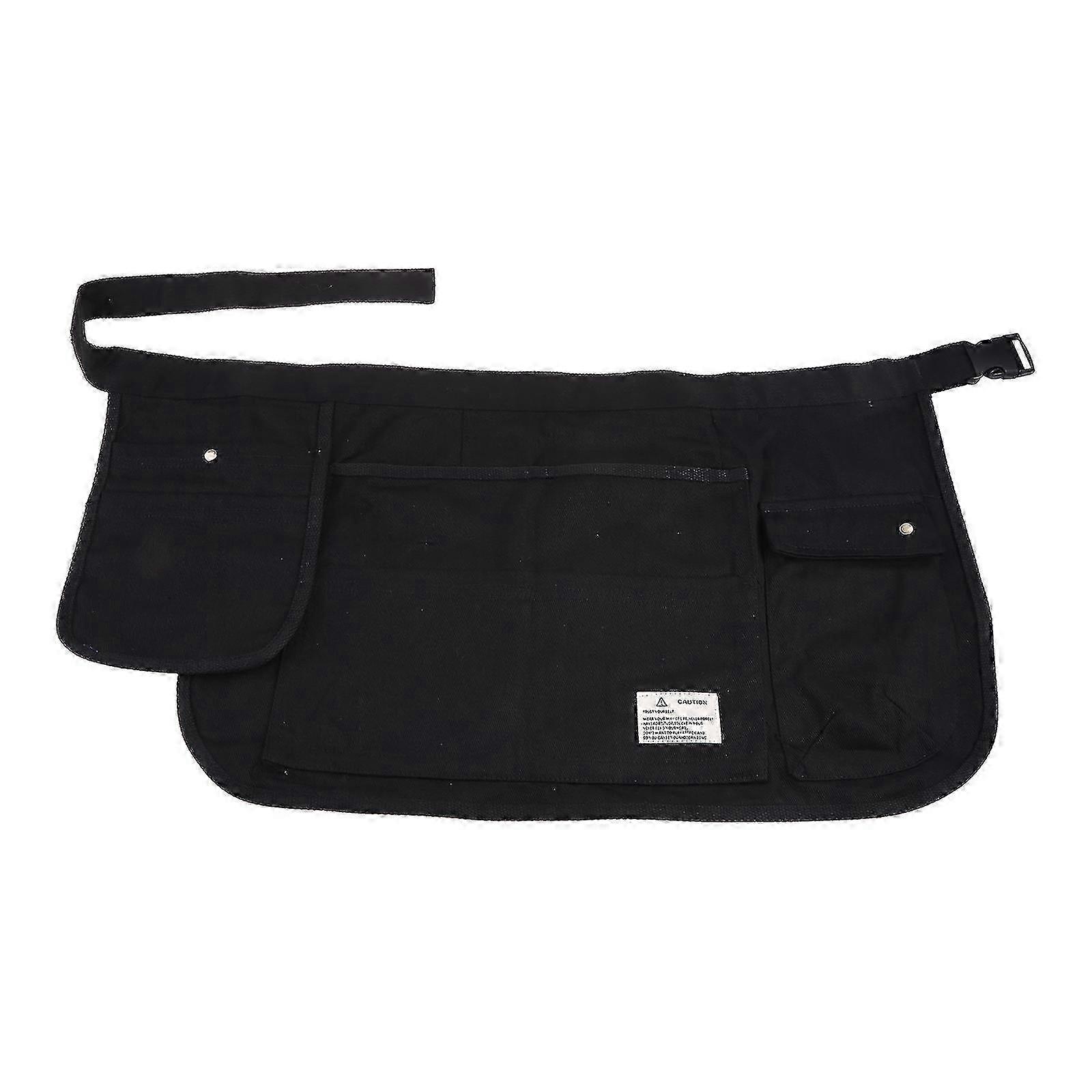 Canvas Multi-pockets Waist Apron Bulk Set Short Waitress Waiter Server Half