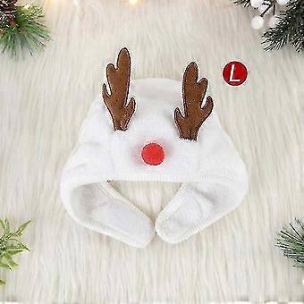 2pcs Dog Cat Christmas Hat Pets Clothes Bibs Puppy Cap...