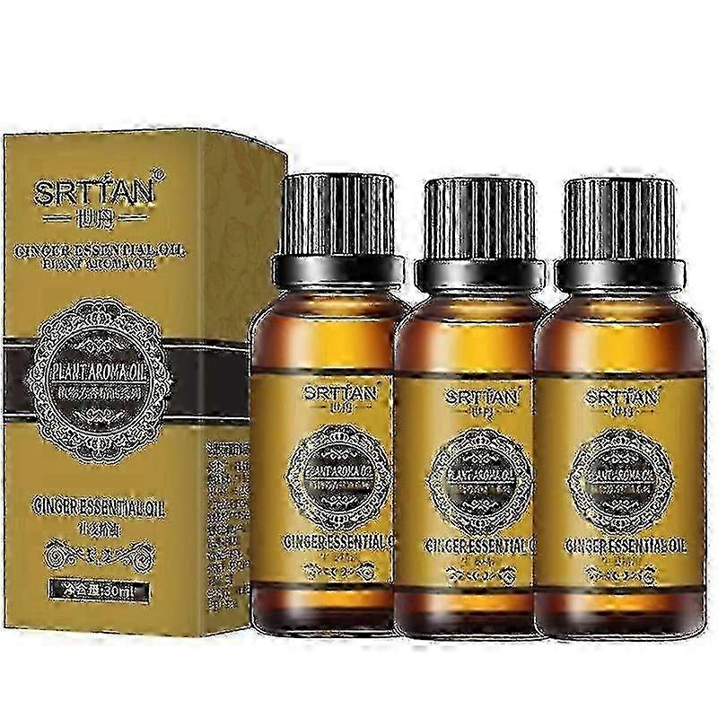 1-3pcs οργανικό έλαιο τζίντζερ, λάδι τζίντζερ για λεμφική αποστράγγιση, αιθέριο λάδι μασάζ τζίντζερ, λάδι τζίντζερ για πρήξιμο και πόνο, λάδι σώματος μασάζ σπα, 30