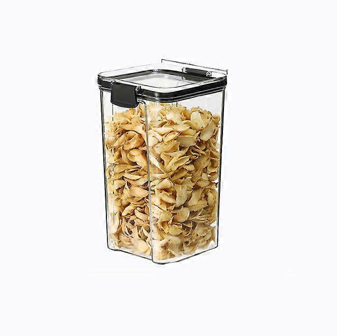 Thickened Square Transparent Sealed Jar Grain Kitchen Storage Jar Box Snack Tea Storage Jar