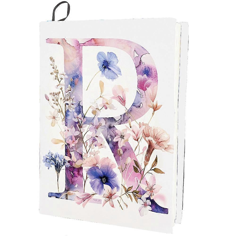 Polyester Book Covers Elastic Notebook Wraps Rectangle Letter R 400x250mm