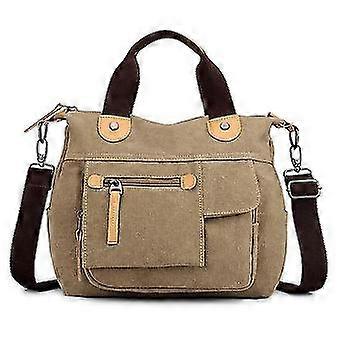 Retro Leisure Multi-functional Canvas Bag, FLiterary And Art School Wind Backpack