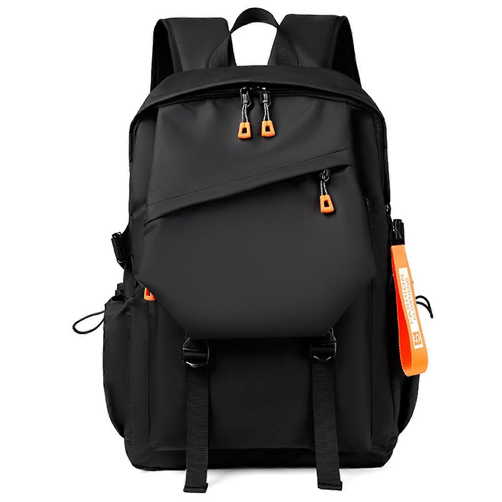 Simple Large-capacity Backpack Waterproof Wear-resistant Black Gray Backpack