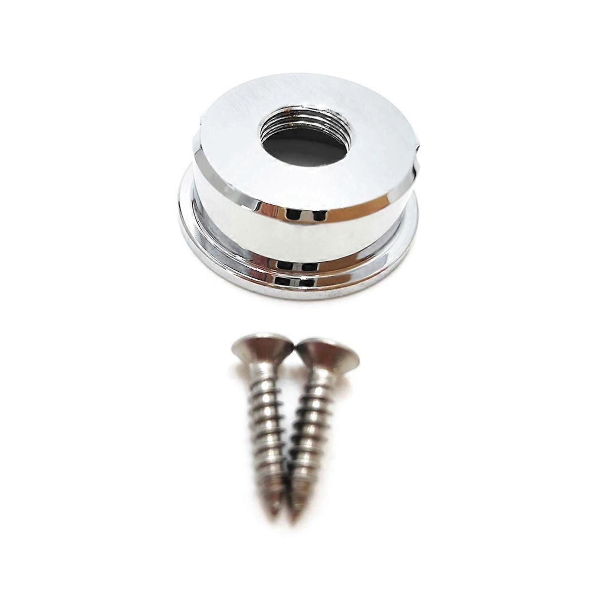 TL Round Socket Guitare électrique Sortie audio Jack Socket Socket TL Guitare Jack Sortie Basse Électrique Argent