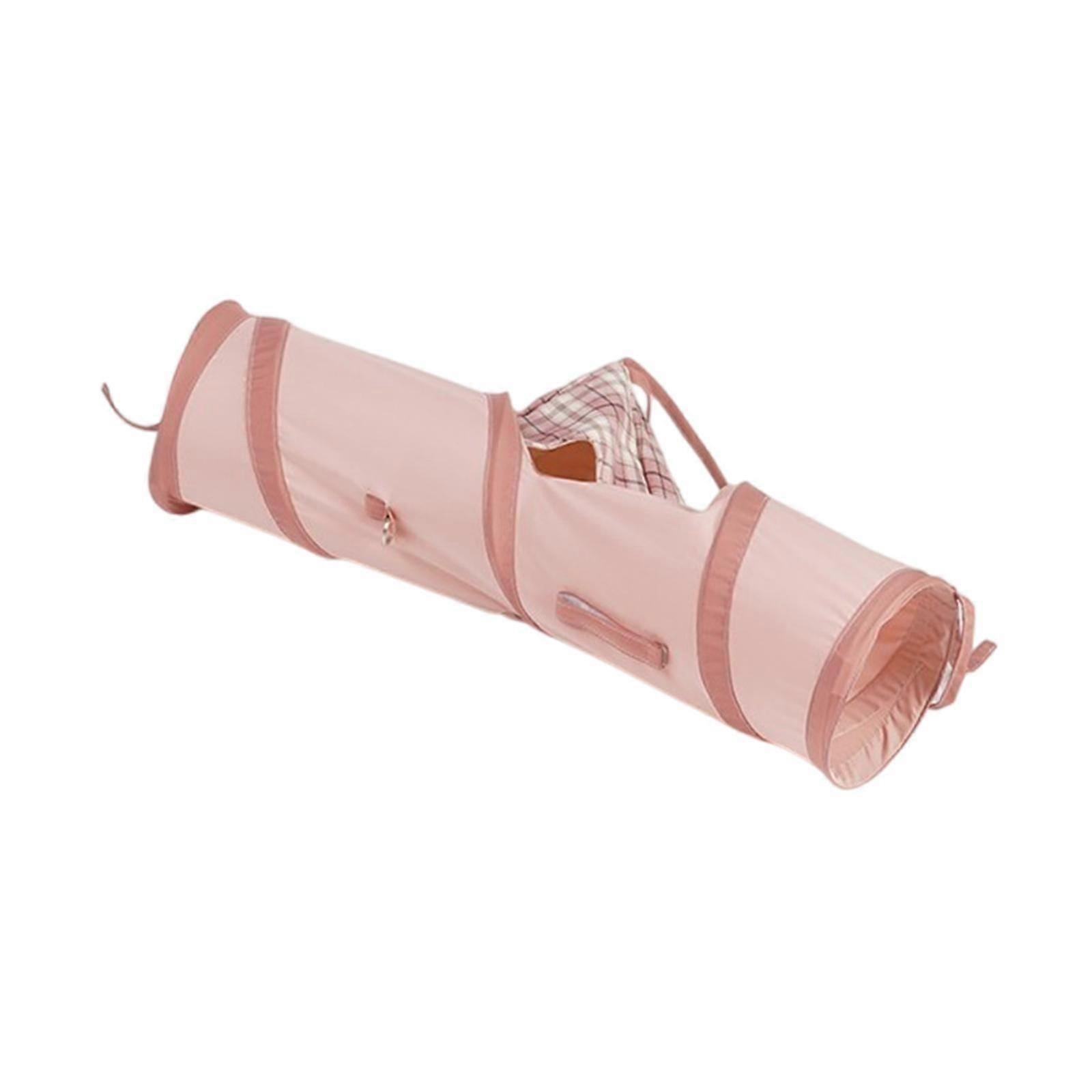 Hamster Hideout Breathable Guinea Pig Tunnel for Mice Small Animals Squirrel pink