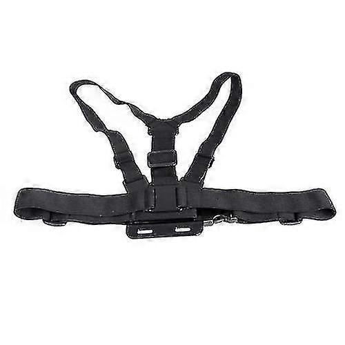 Adjustable Elastic Body Chest Harness Strap Mount Belt For Gopro (1 Piece,black