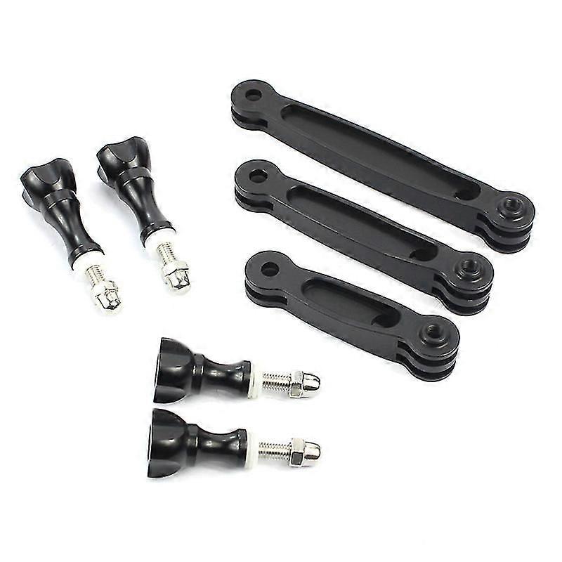 Universal Gopro Hero 7/6/5 Camera Helmet Extension Selfie Arm 3-in-1 Extension Pole Extension Bracket 3pcs
