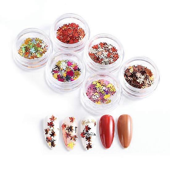 1 Set Nail Sequins Sparkling Ultra-Thin Shining Visual Effect Vibrant Color Wide Application Decorative