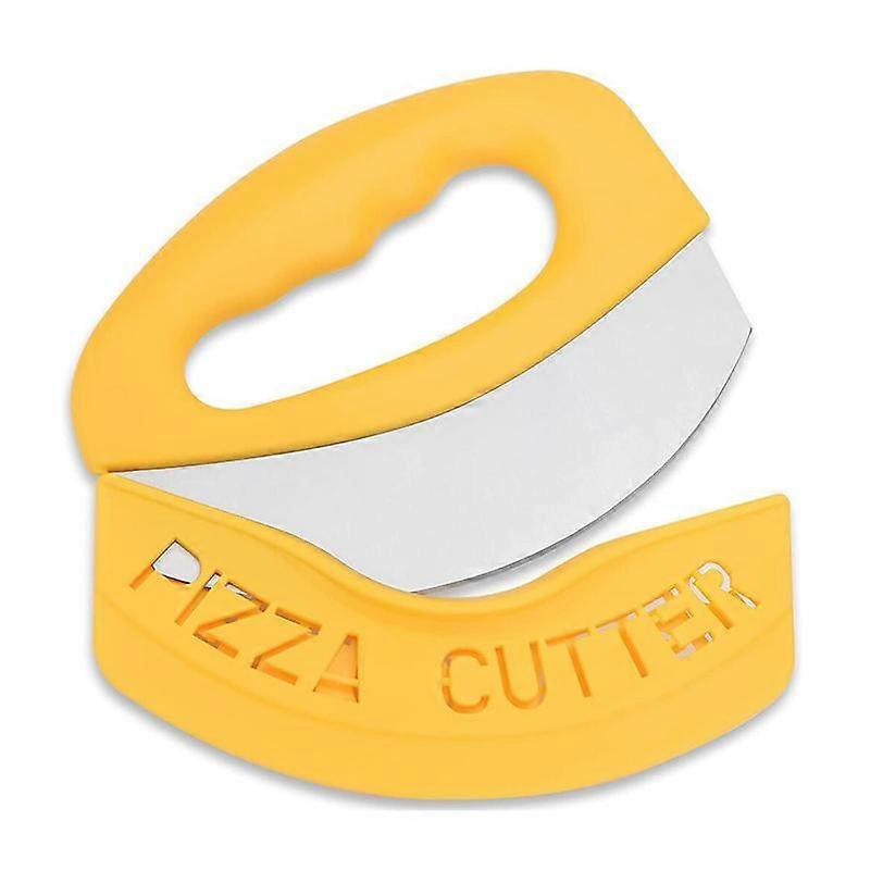 Large Pizza Cutter Rocker With Cover Pizza Cutting Knife With Stainless Steel Blade Pizzas Rocker/Slicer Tools 0877