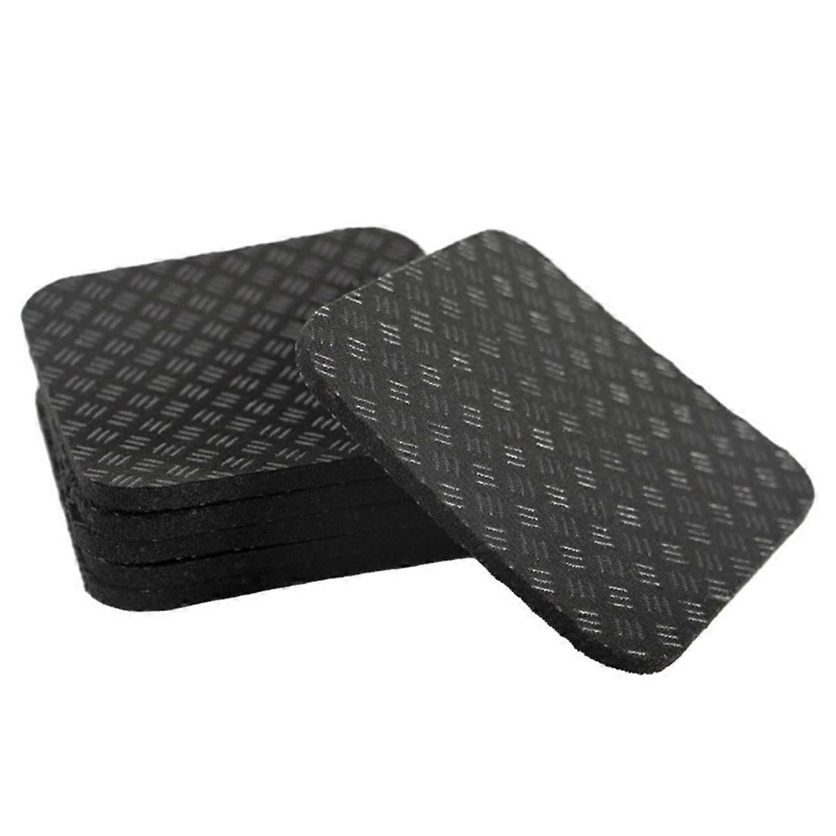 6PCS Treadmill Mat Pads,4x4x0.2inch Non-Slip Exercise Equipment Mat for Floor Protection for Treadm