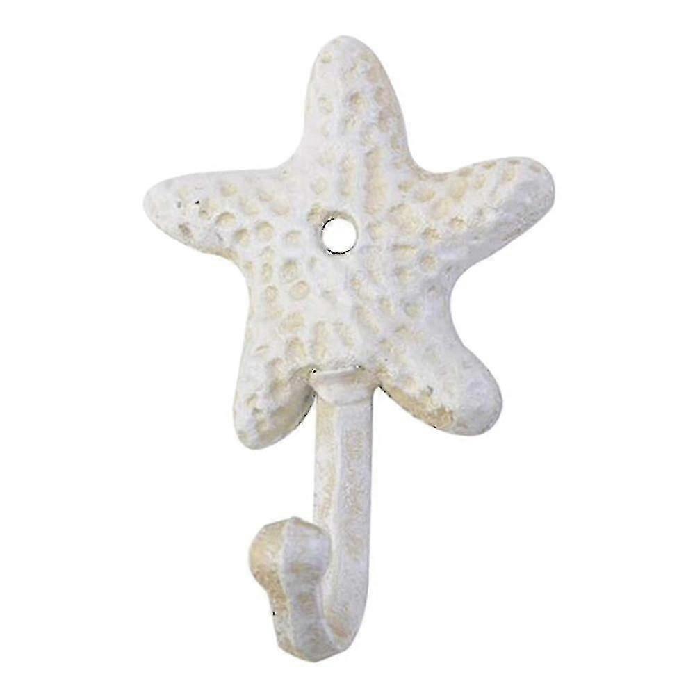 Starfish Cast Iron Decorative Wall Hooks Coats Aprons Hats Towels Hooks Beach Ocean Theme Chic Meta