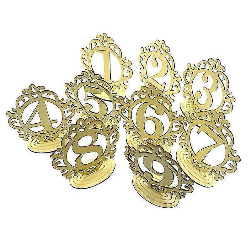 10pcs Wood Table Numbers Decor - Rustic Table Markers for Events