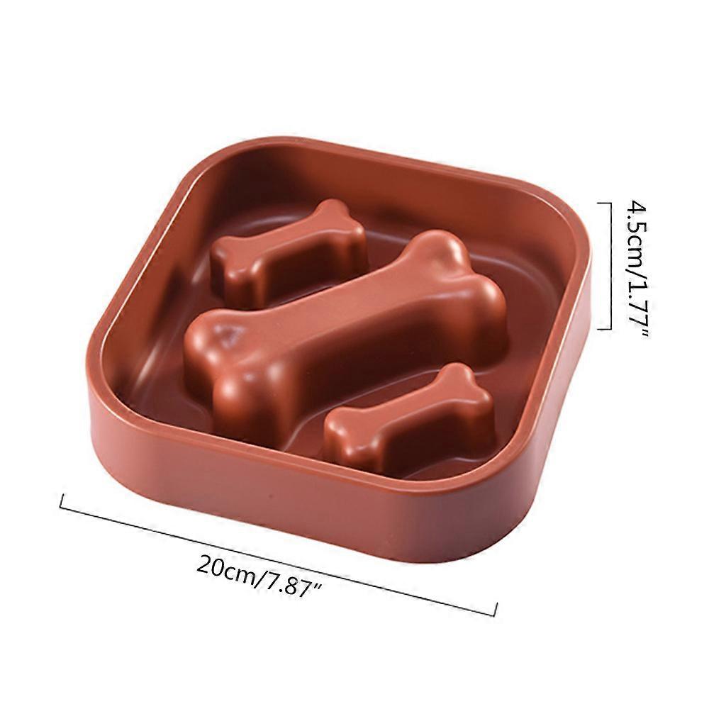 Slow Feed Non Tip Plastic Dog Slow Feeding Eating Bowl Stop Dog