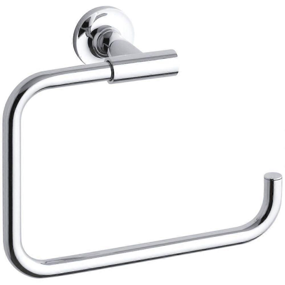 Polished Chrome Towel Ring for Bathroom, Wall-Mounted, Rust-Resistant, Modern Design, Easy Installation, Standard Size