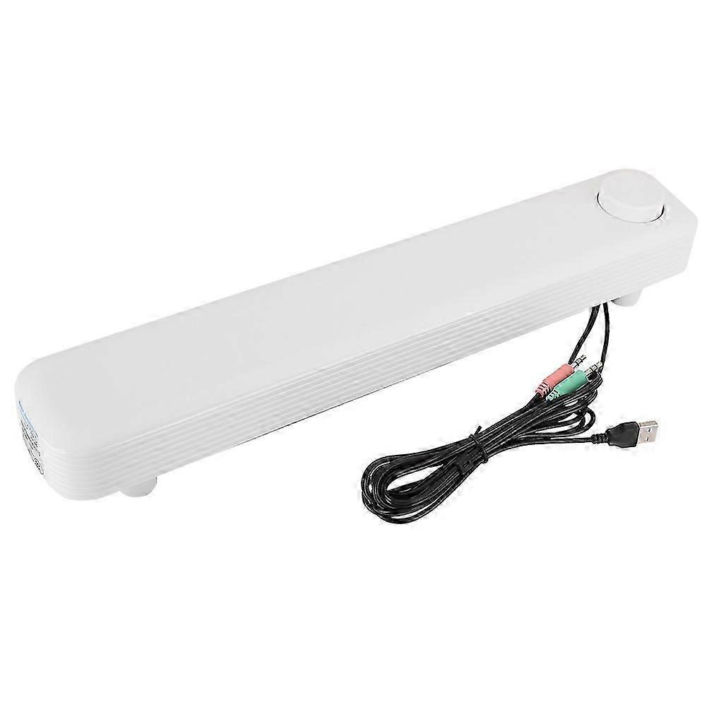 Desktop Notebook Subwoofer Bluetooth Speaker Two Channel Computer Accessory Sada V-102(white )