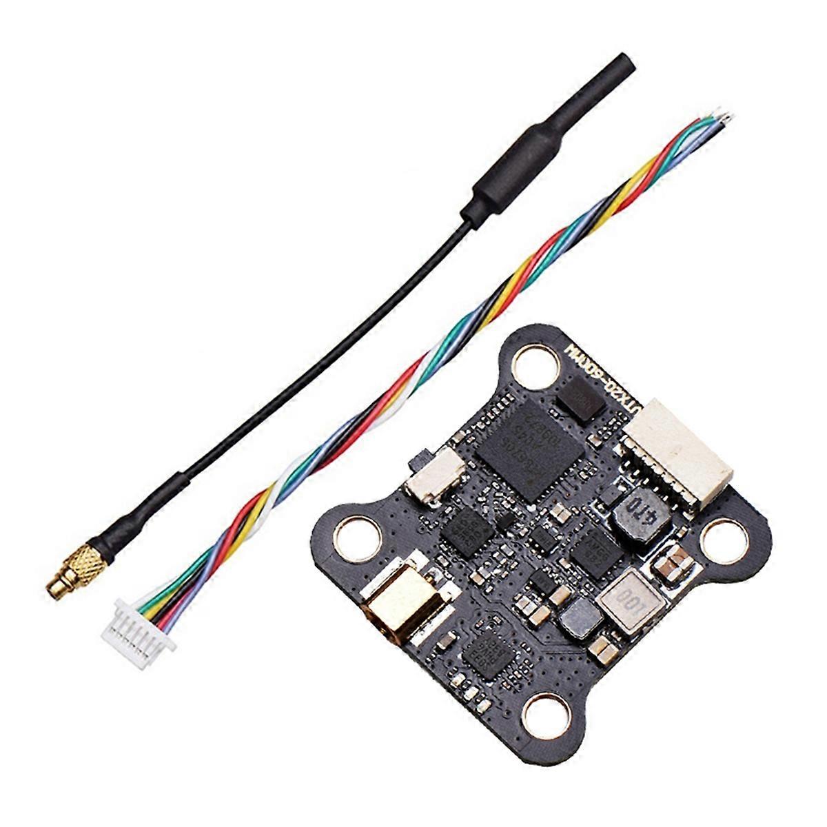 5.8G 40CH VTX FPV Transmitter 25/100/200/400/600mW 7-26V Adjustable VTX for RC Long Range FPV Racin
