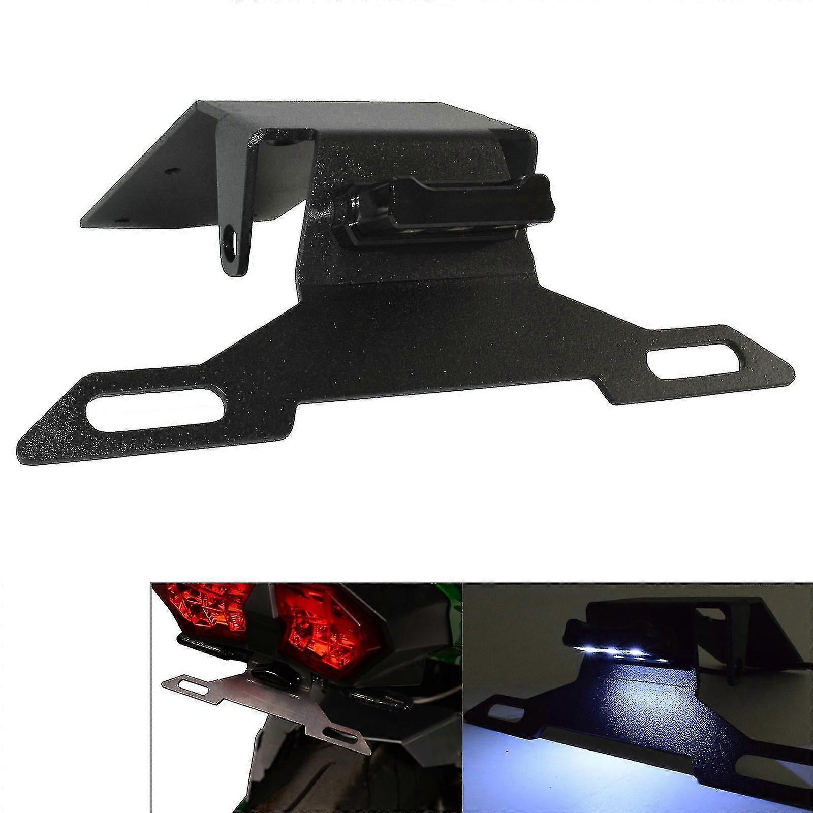 Led Light License Plate Frame Holder Tail Tidy Fender Eliminator For Kawasaki Ninja H2 Sx H2-sx Zx1000 2018 2019 2020 2021