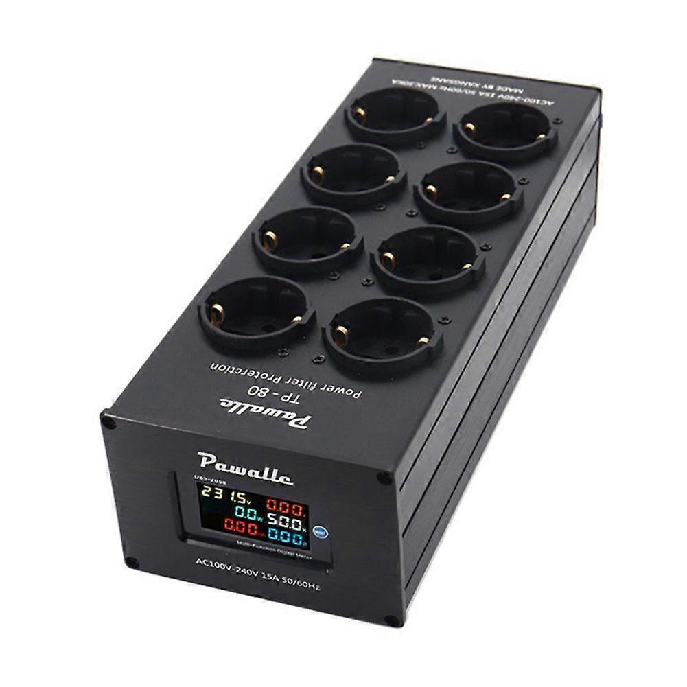 TP80 Power Filter Socket Noise Reduction Overload Protection Multi-Function Display Audio Amplifie