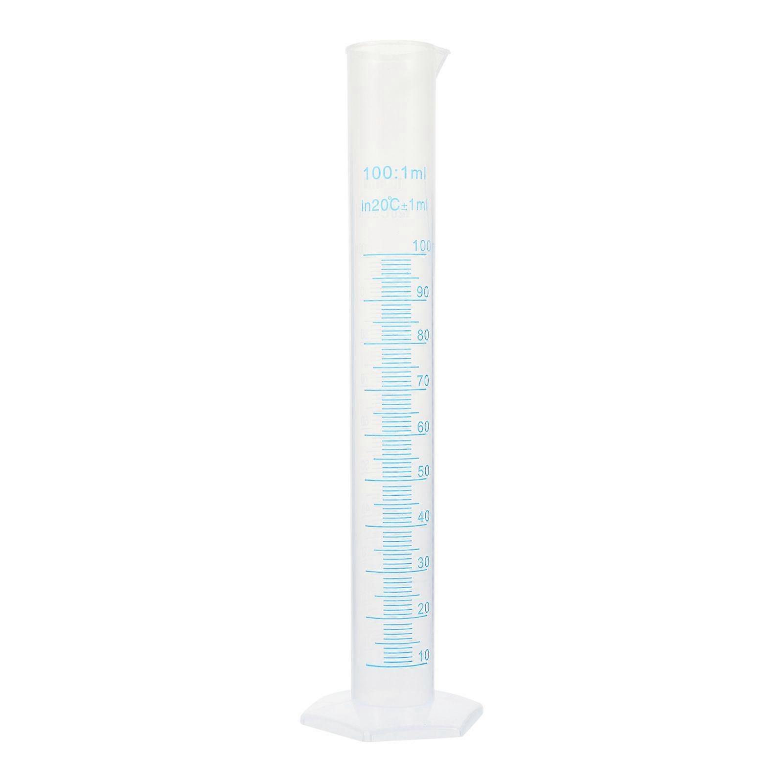100ml Transparent Plastic Graduated Measuring Cylinder