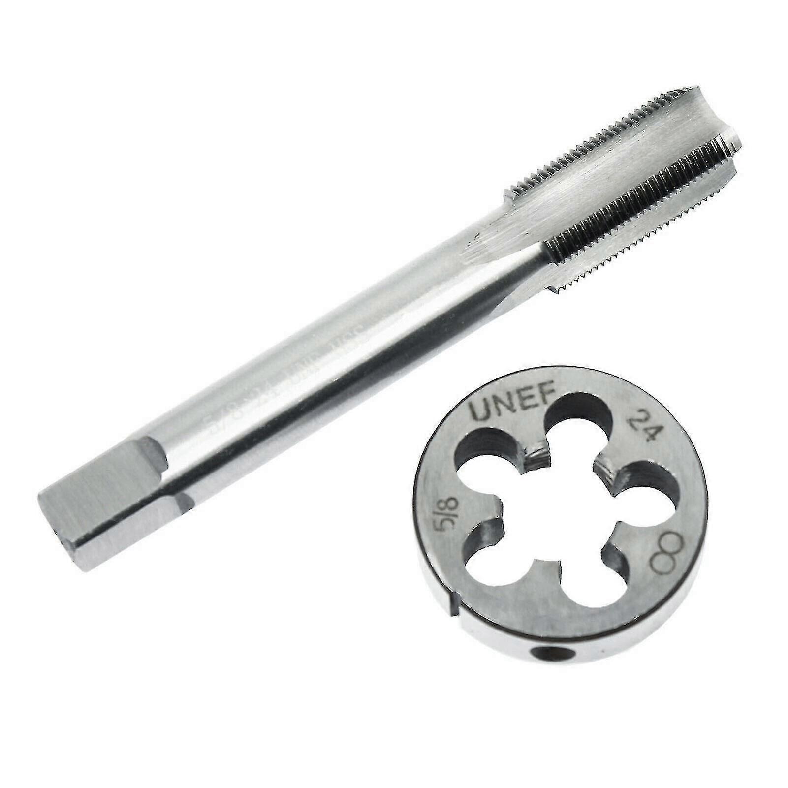 5/8''-24 Tap And Die Set High-speed Steel Right-hand Thread For Thread Restore