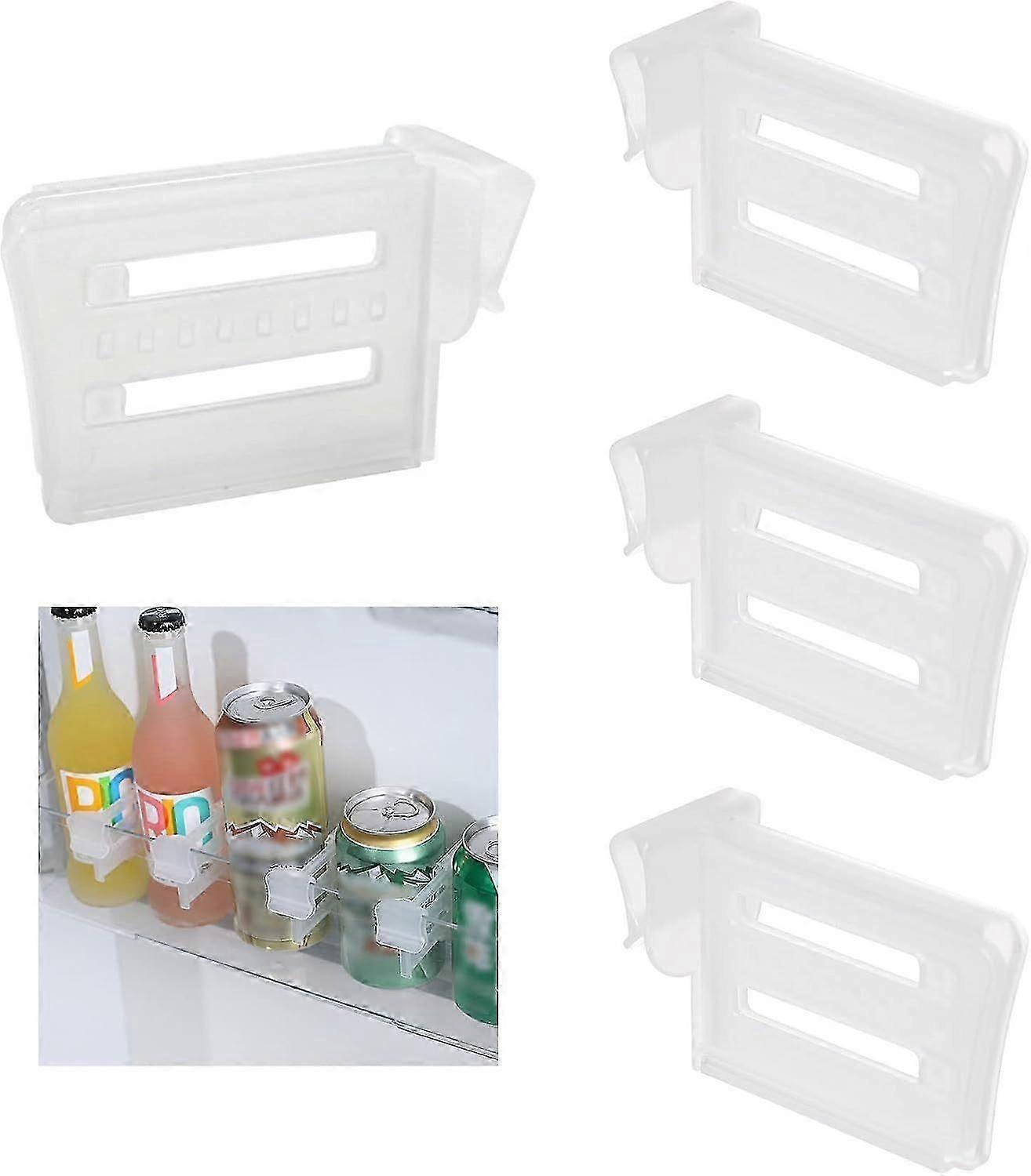 8pcs Refrigerator Divider Partition PlateIt can be used for the refrigerator side door seasoning divider, two sets of eight, transparent.