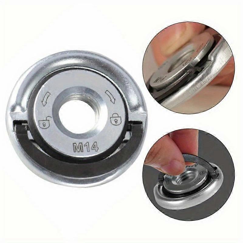 Quick Release Flange Nut M14 Thread Angle Grinder Release Locking Nut Pressing Plate for Angle Grinder Clamping Flange
