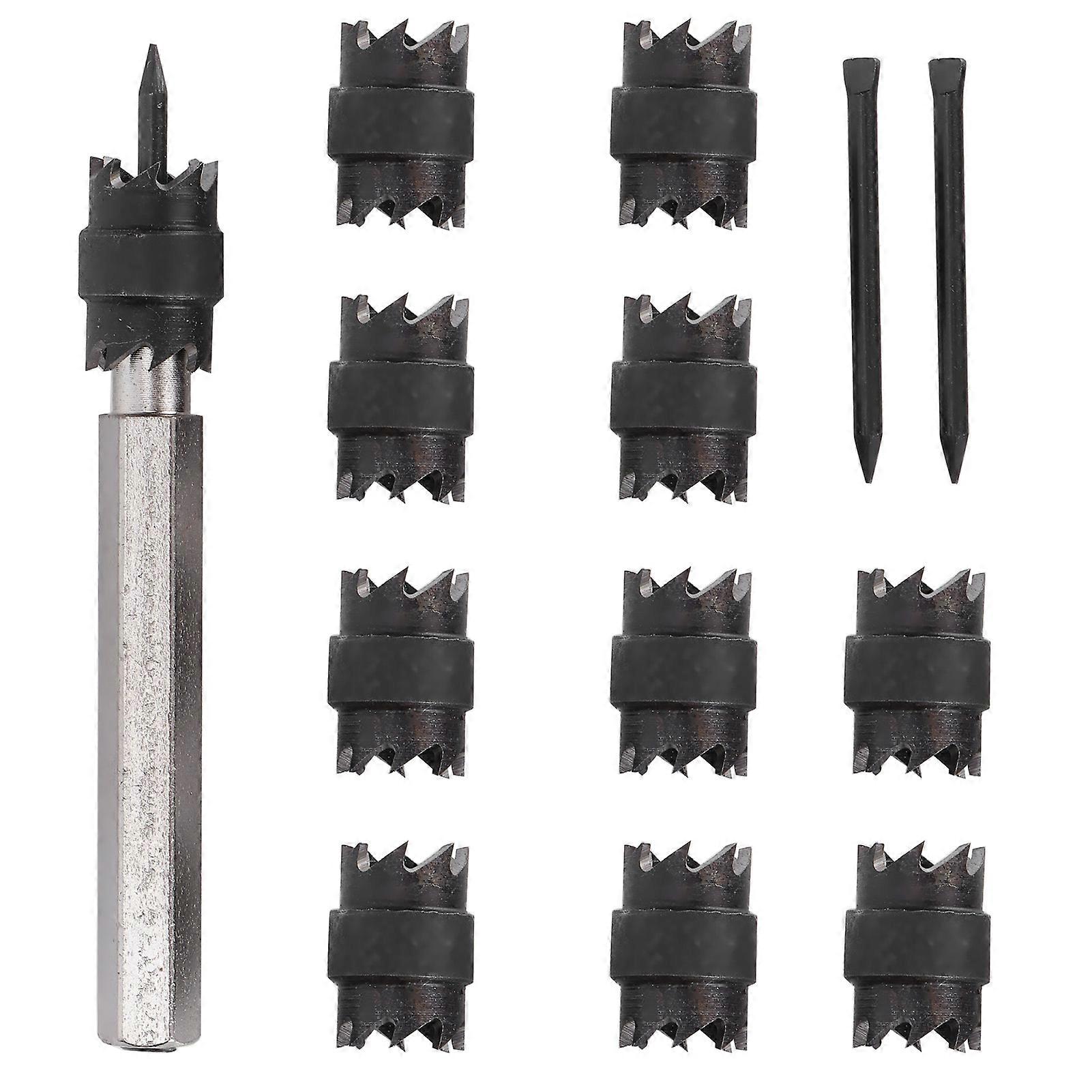 13Pcs Spot Weld Cutter Set 3/8in Spot Weld Cutter Remover Drill Bits Tool with Replacet Blade