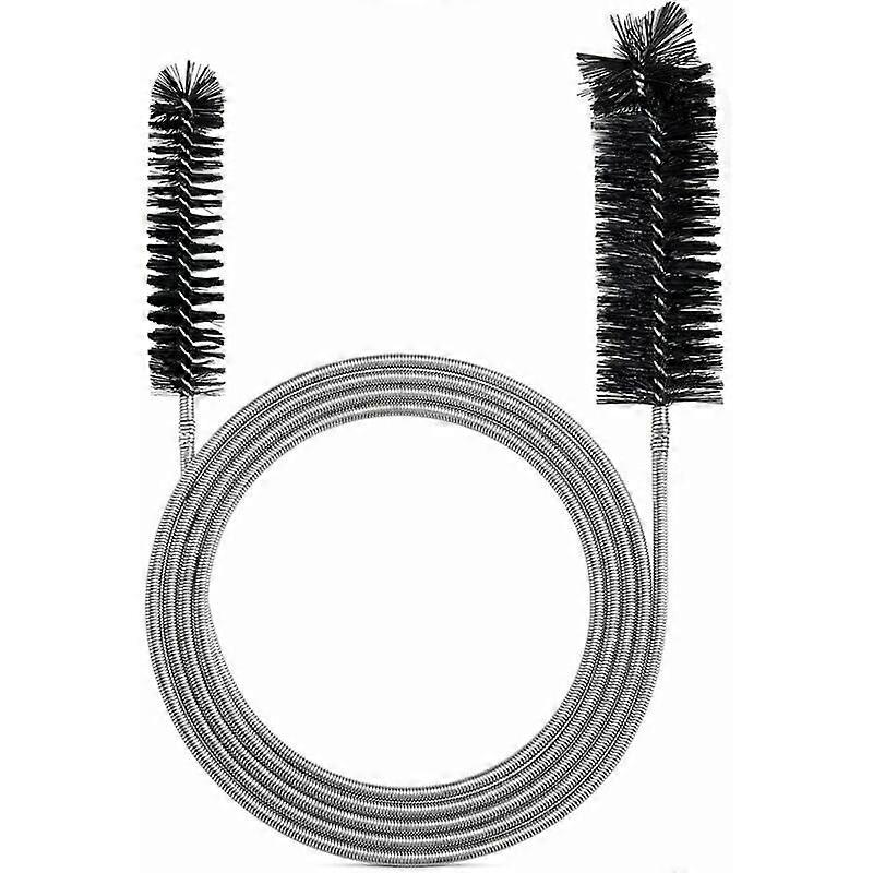 Flexible Pipe Cleaning Brush Double Head Water Pipe Cleaning Tool Black