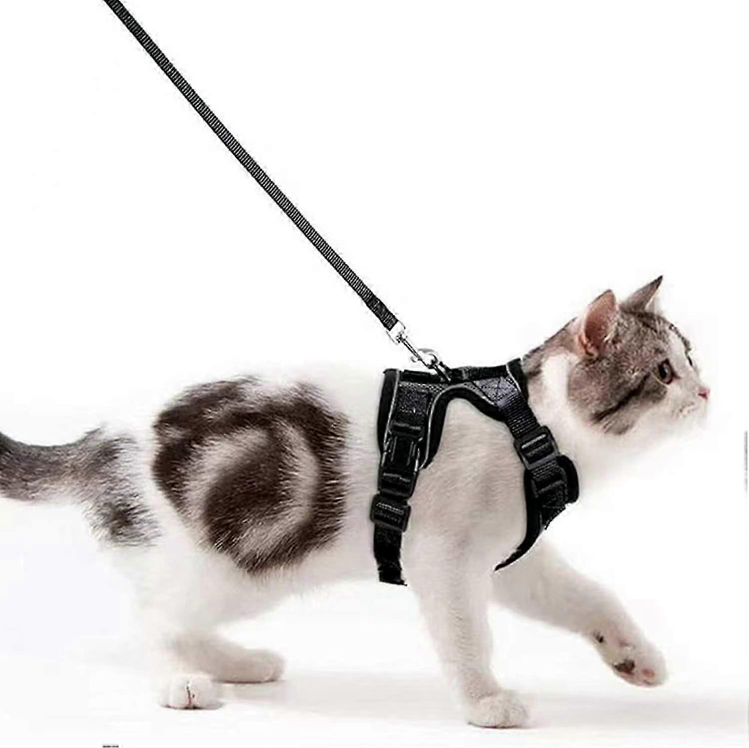 high quality Cat Harness Small Dog Leash, Adjustable Kitten Harness, Reflective Cat Harness Collar, Breathable Vest for Rabbit Cats and Puppies