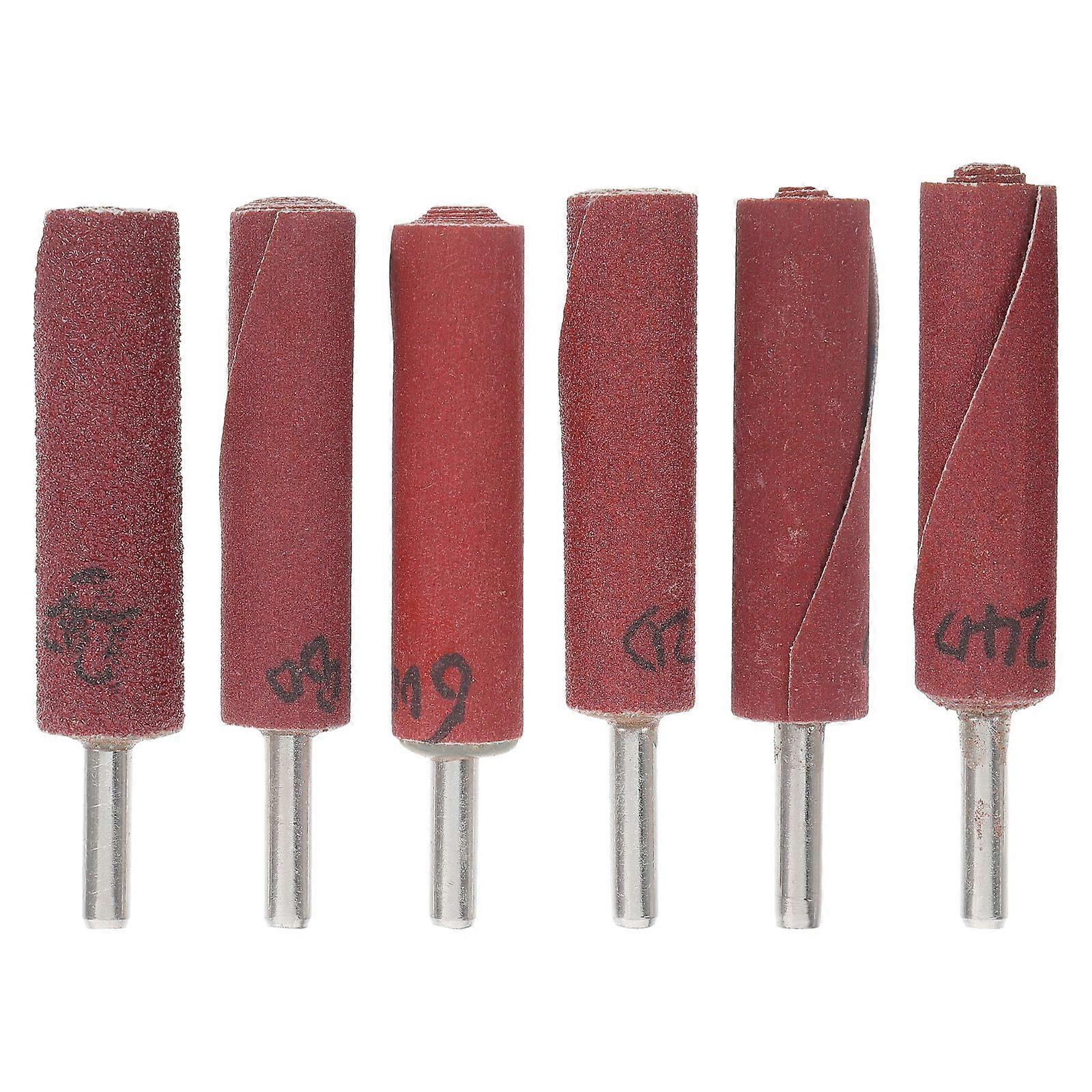 6pcs Sanding Drum Sleeves Grits Sanding Drum Set Sanding Drum Sandpaper Abrasive Sanding Drums Sleeves Drum Sander Kit For Rotary Tool Brown