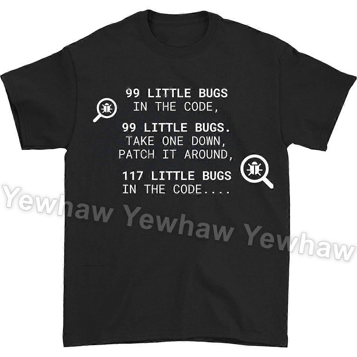 99 Little Bugs In The Code Programming Coding Funny T-shirt, Web Developer Programmers Software Developers Coder Gift