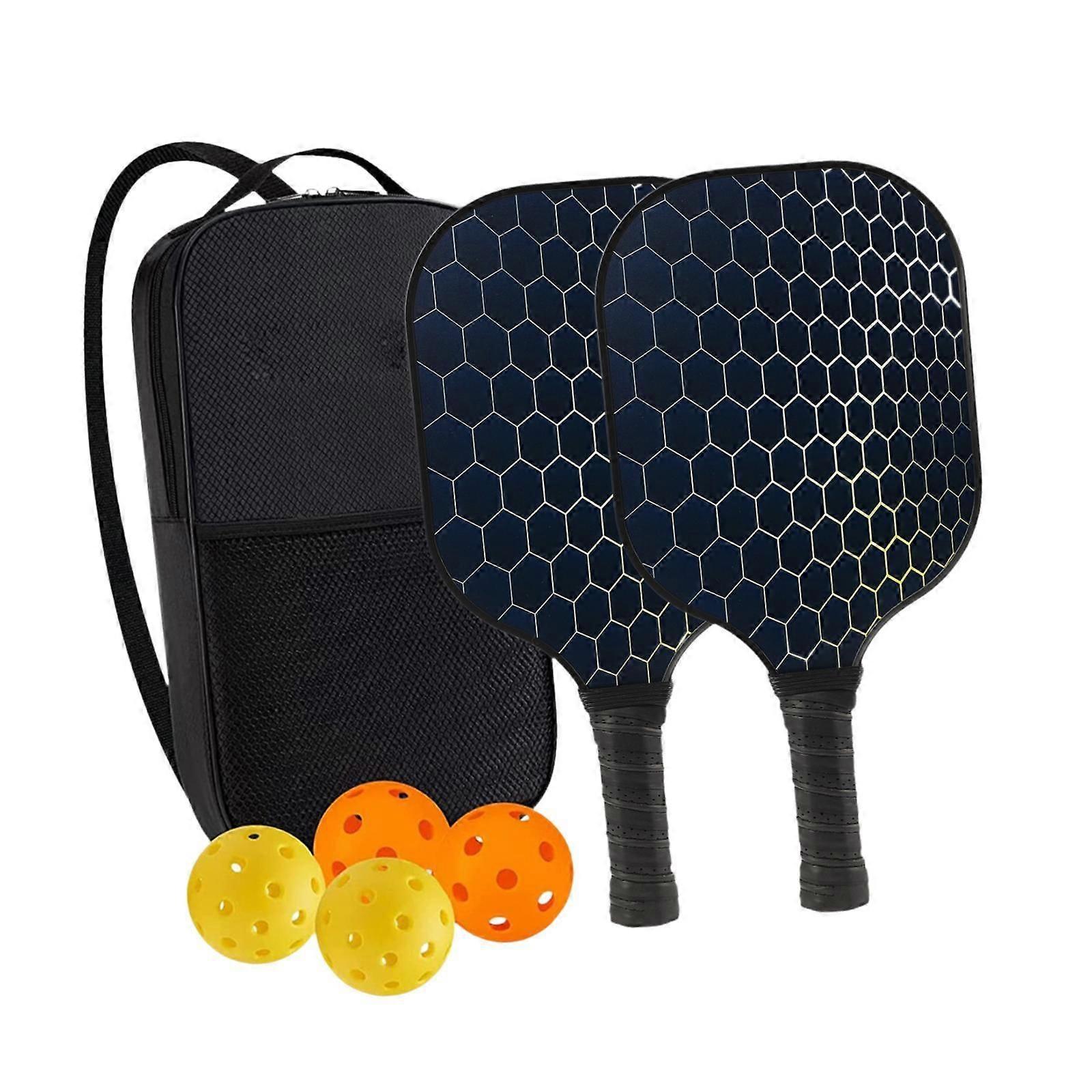 Pickleball Paddles Set of 2 Training with Ergonomic Grip Pickle Ball Paddles