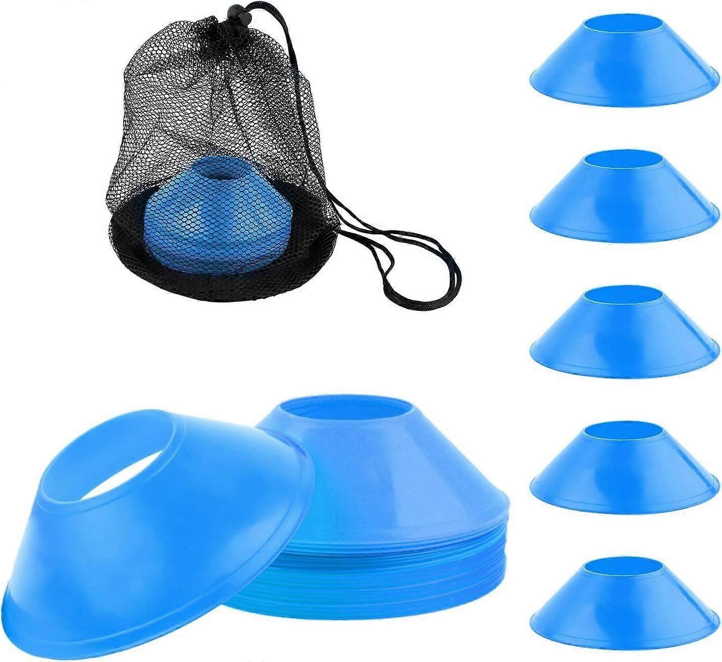 25pcs Soccer Cones for Sports Training, Mini Football Cones with Mesh Bag, Agility Agility Practice Cones Training Plastic Cones for Basketball Runnin
