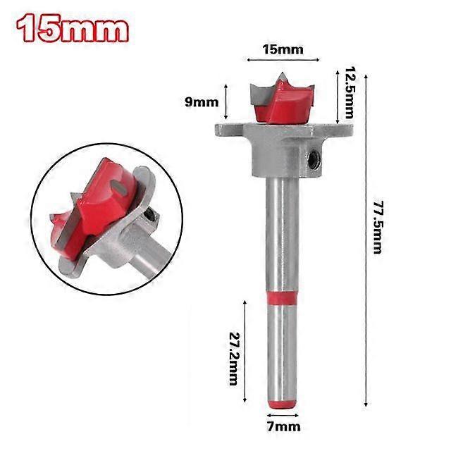 Drill Bit Diameter 15-35mm Carbide Hinge Hole Drill Bit Flat Wing Drill Hinge Reamer Adjustable Quickly Hole Puncher