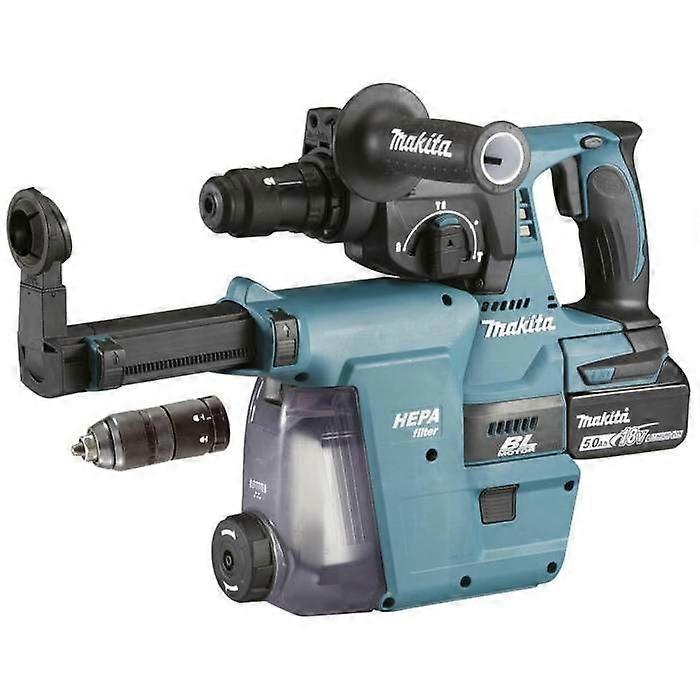 MAKITA DHR243RTJW SDS-Plus 18V Li-Ion Hammer Drill (2x5Ah) 24 mm