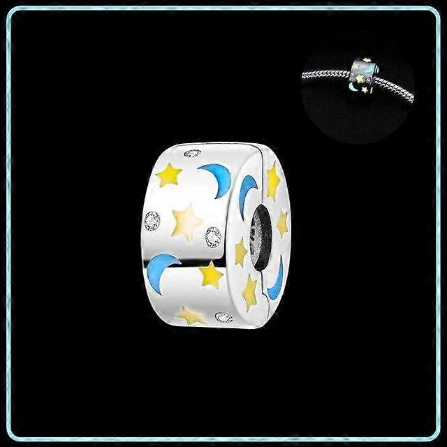 Glow in the dark Firefly Dangle 925 Sterling Silver Charms Fit ForNew Bracelet Butterfly Star Moon Luminous Charms